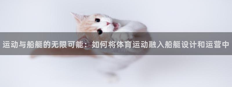 哈哈体育下载：运动与船艇的无限可能：如何将体育运动融入船艇设计和运营中